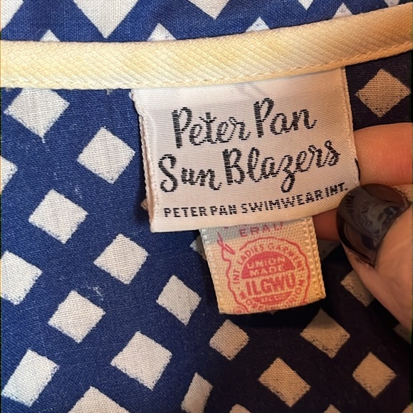 Vintage 1960’s Swimsuit Peter Pan Sun Blazers & coverup Sz 10 - Picture 4 of 14